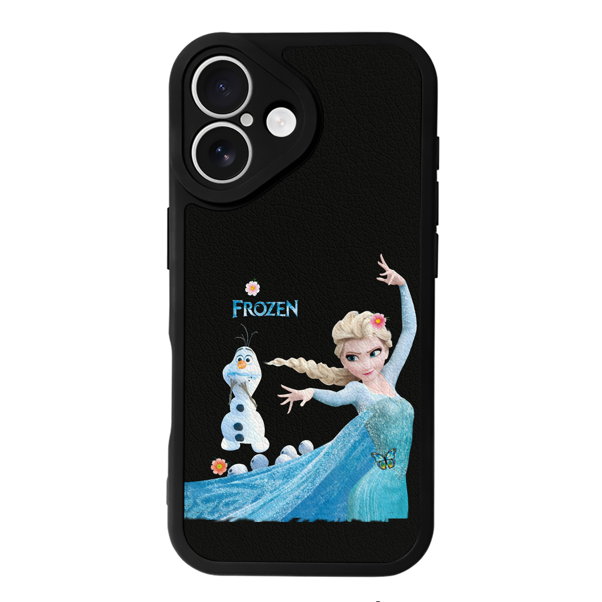 （画像用） アナと雪の女王 アンナ エルサ Frozen Anna Elsa 【iPhone 16シリーズ対応】シリコンスマホケース（レザー調） 材質：シリコン